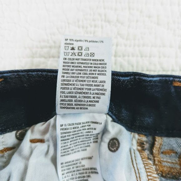 American Eagle Curvy Hi-Rise Shortie cutoff denim shorts - Size 2 - Picture 8 of 10